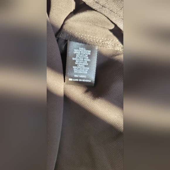 Torrid NWT $60 Womens Crinkle Chiffon Lace Trim Sheer Top Deep Black Size 6x 30 - Picture 11 of 11